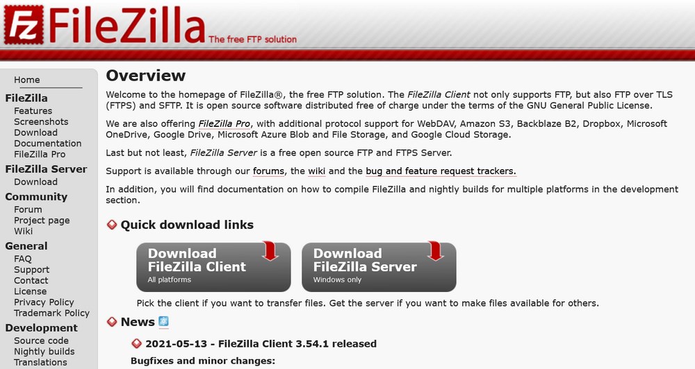 FileZilla The free FTP solution