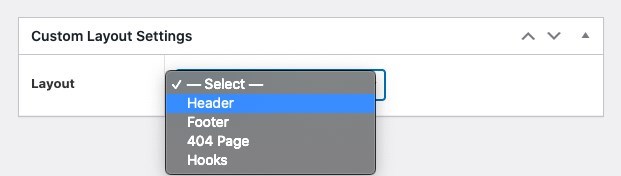 Astra Custom layout settings