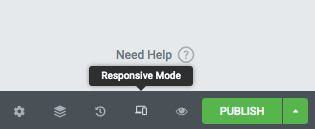 Elementor responsive mode