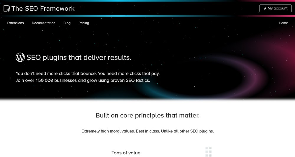 The SEO Framework website