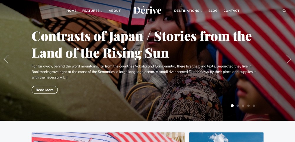 Dérive Travel & Photography Blog Theme