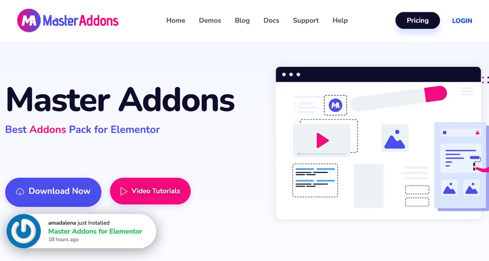 Master Addons elementor plugin