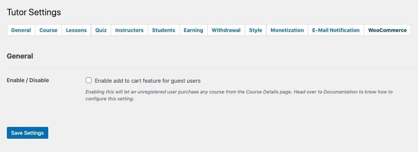 Tutor LMS and WooCommerce integration