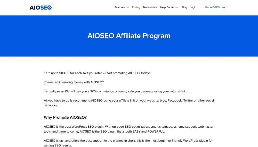 all in one seo wordpress affiliate program