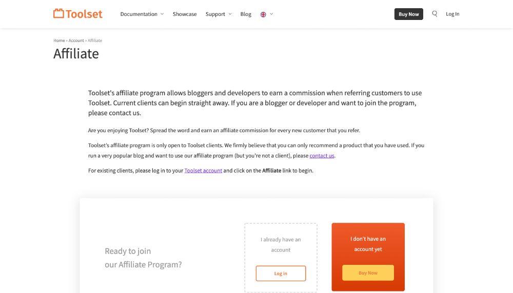 toolset affiliate program