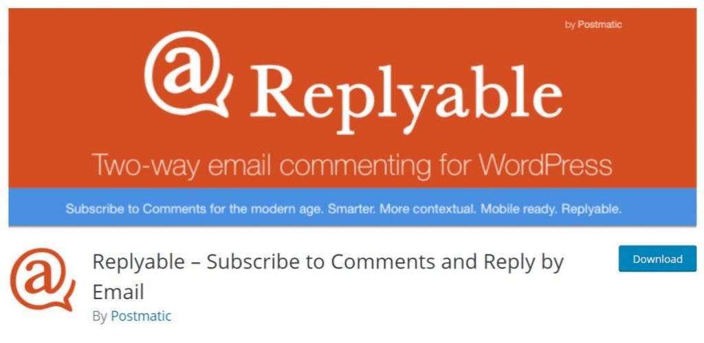 Replyable WordPress plugin