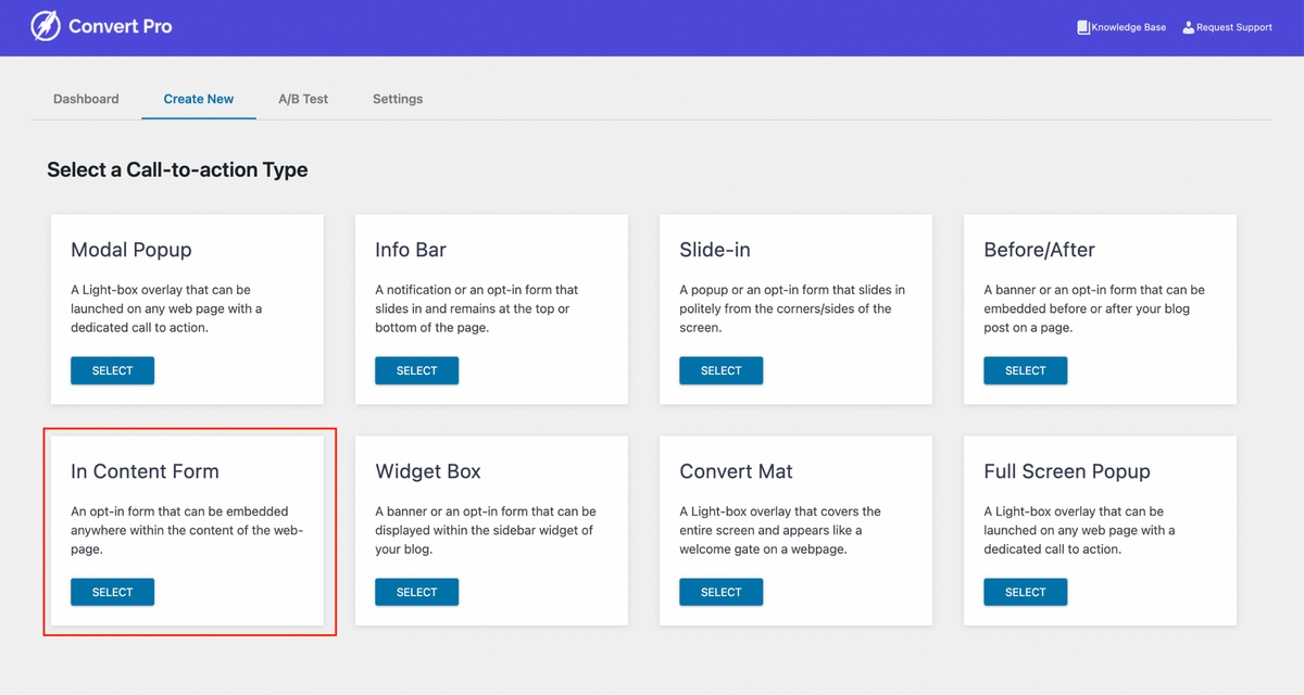 Create new form using ConvertPro