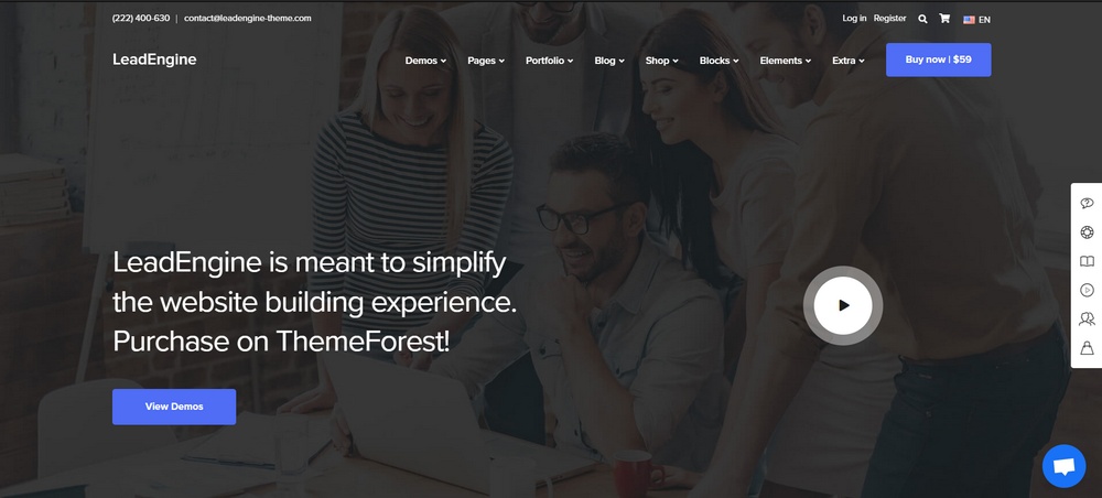 LeadEngine theme demo