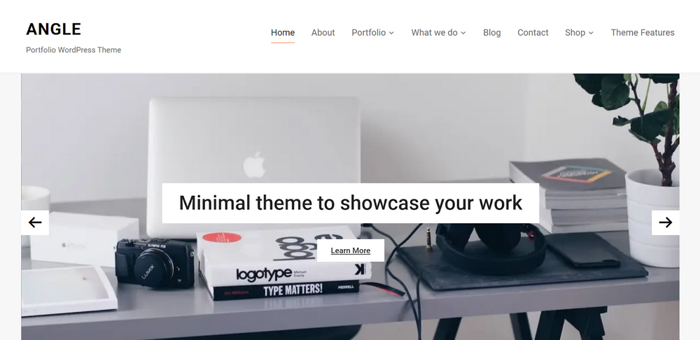 angle portfolio theme
