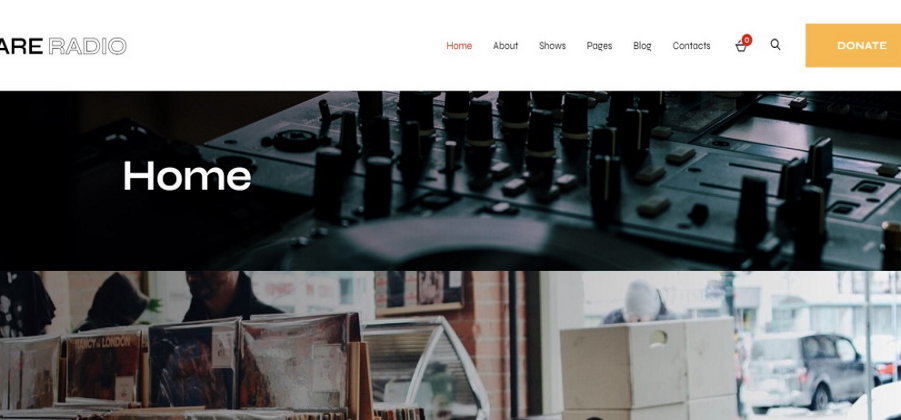 Rare Radio WordPress theme