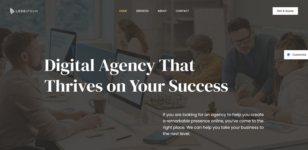 Astra digital agency website demo