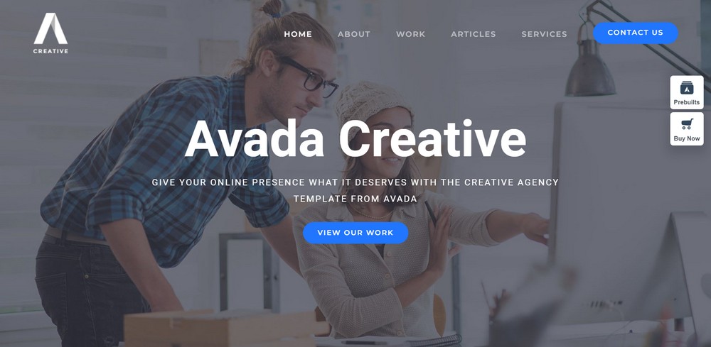 Avada creative template