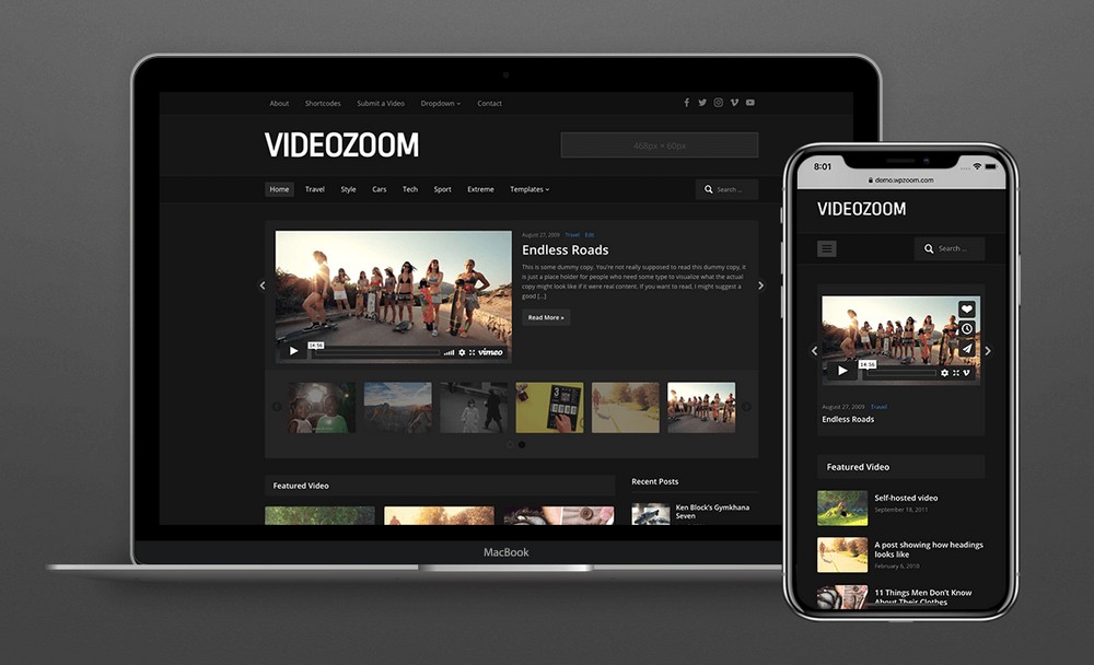 Videozoom multipurpose theme