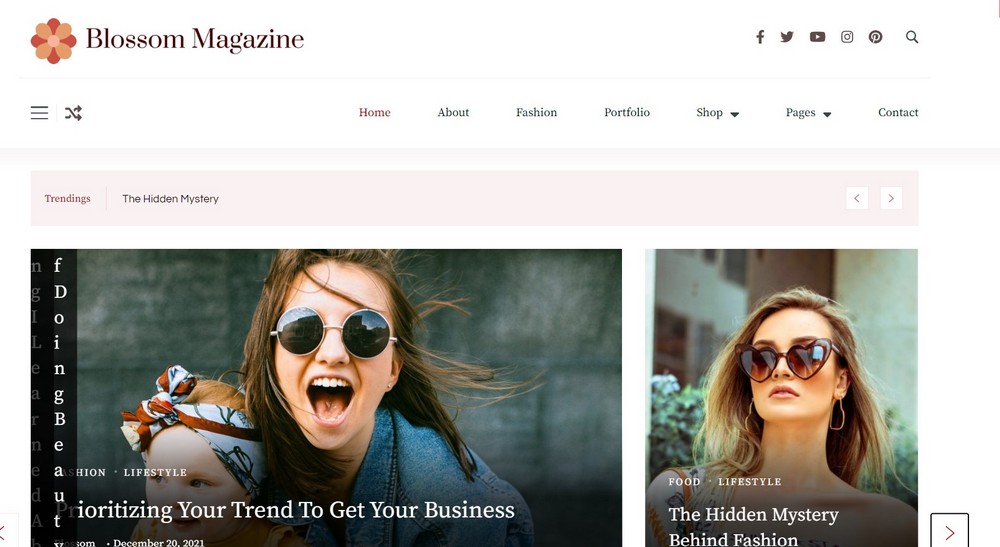 blossom magazine pro wordpress theme