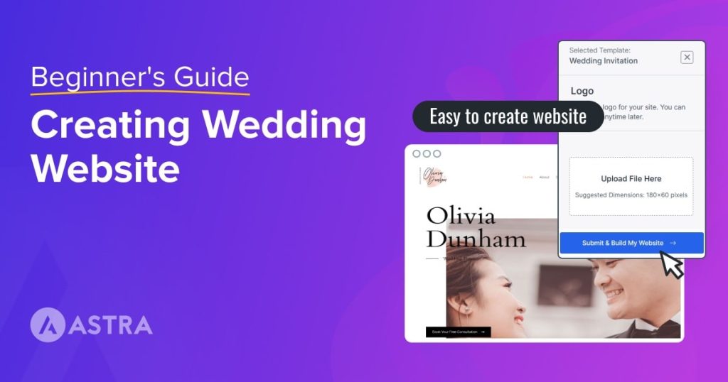 create a wedding website with WordPress