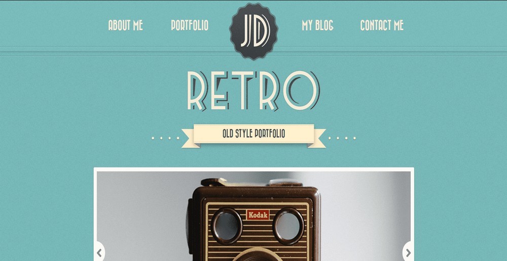 Retro portfolio theme