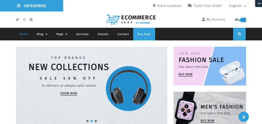 VW eCommerce Store website demo 