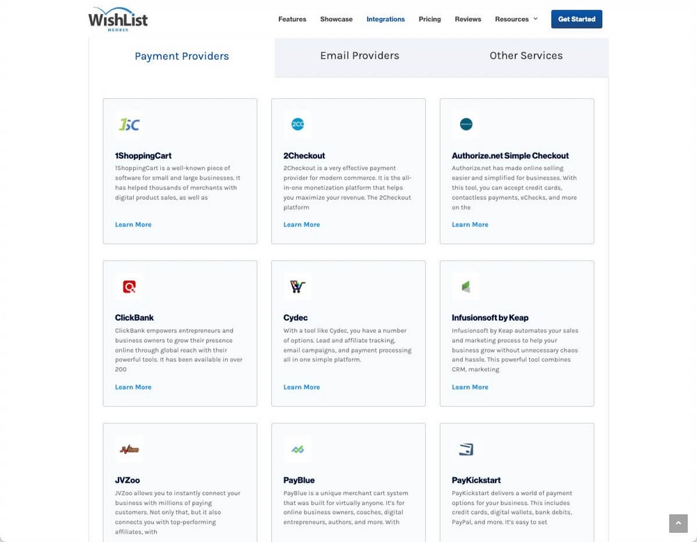 WishList Member Payment Providers