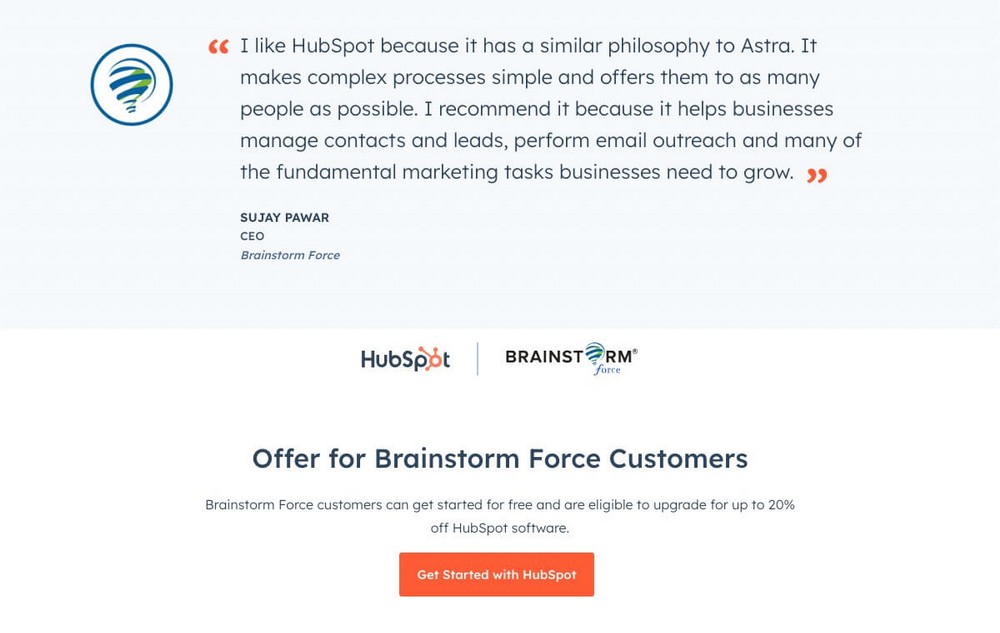 HubSpot discount code