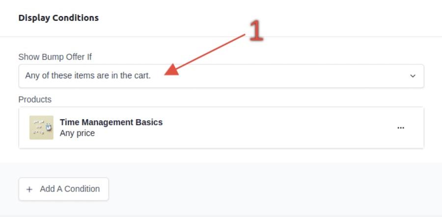 SureCart display conditions