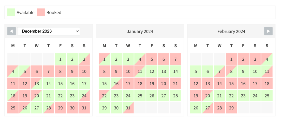 WP Simple Booking Calendar